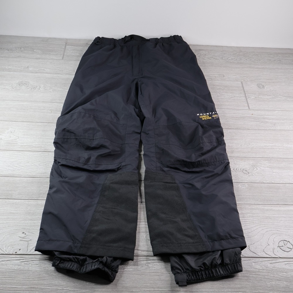 Mountain Hardware Conduit Waterproof Nylon Pants Full Side Zip Black Mens Large